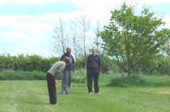 Hazel Pete & Lawrence in Mowed Garden