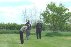 Hazel Pete & Lawrence in Mowed Garden