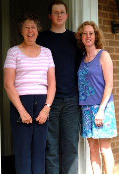 Marian, Duncan, and I on Steps