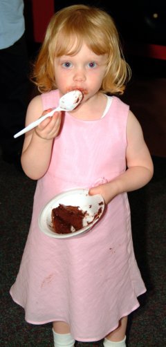 Sister Edie is on her Third Piece of Chocolate Cake