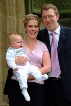 Me with Mum & Dad Outside Church
