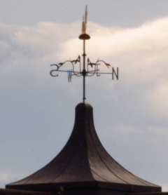 Weather Vane on Rooftop